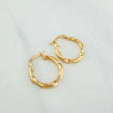 Candongas Demi 1.6 g / 3/4 in Oro Amarillo 18K