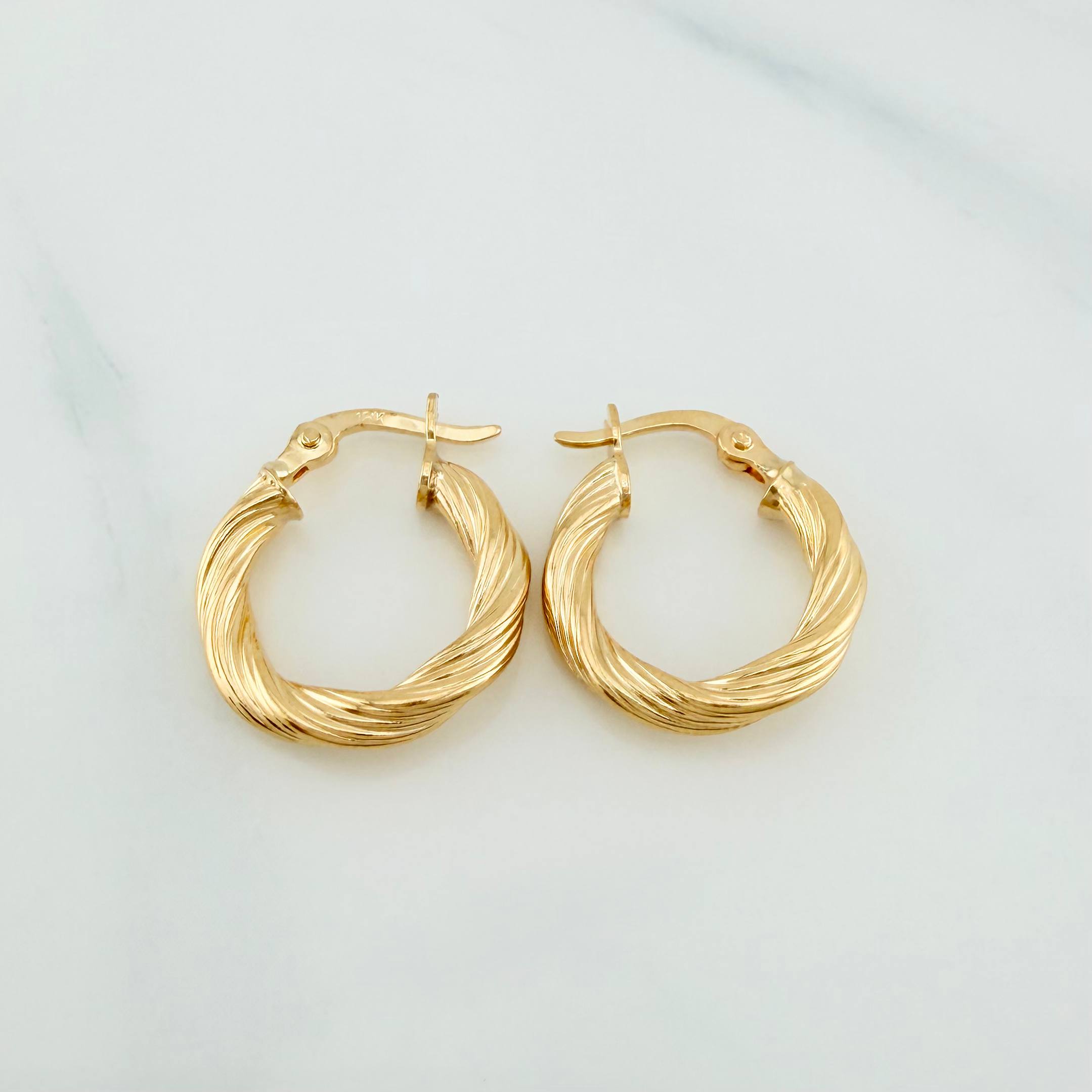 Candongas Emmi 1.5 g / 3/4 in Oro Amarillo 18K