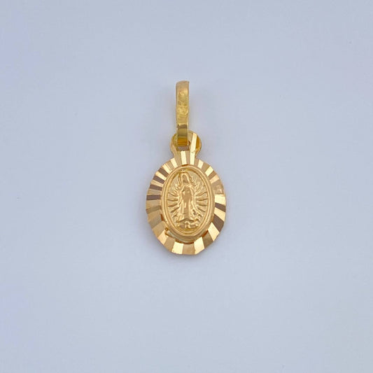 Dije Virgen Guadalupe 0.6gr / 1/2 in / Oro Amarillo 18K %