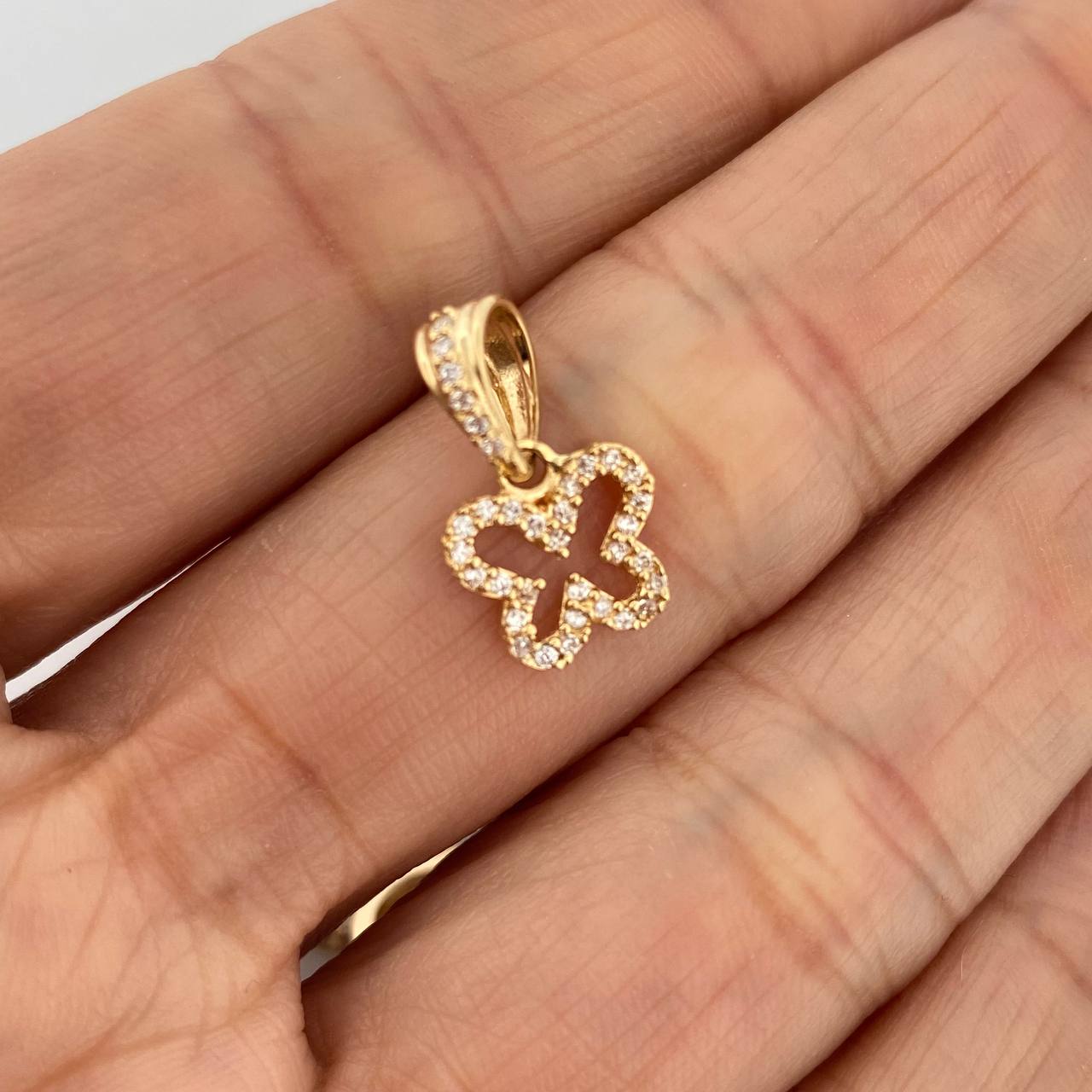 Butterfly Pendant 1gr / 3/4 in / Yellow Gold 18K %