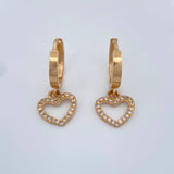 Candongas Corazon 3.15gr / 1 in / Oro Amarillo 18K %