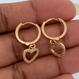 Candongas Corazon 3.15gr / 1 in / Oro Amarillo 18K %