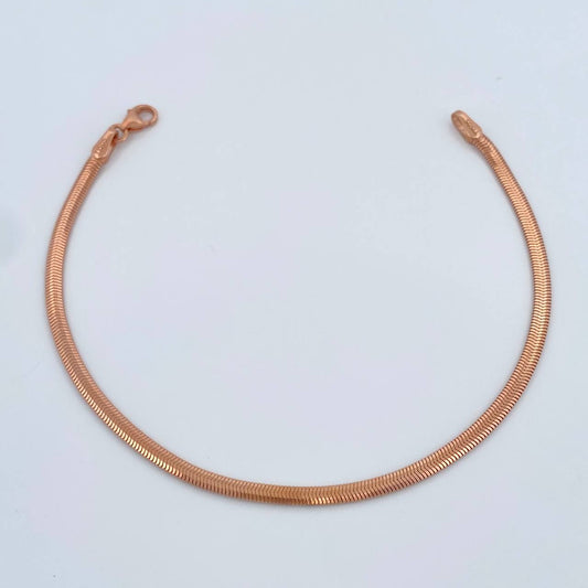 Pulso Serpiente 3.3gr / 7 in / 2.49mm Oro Rosa +3 18K %