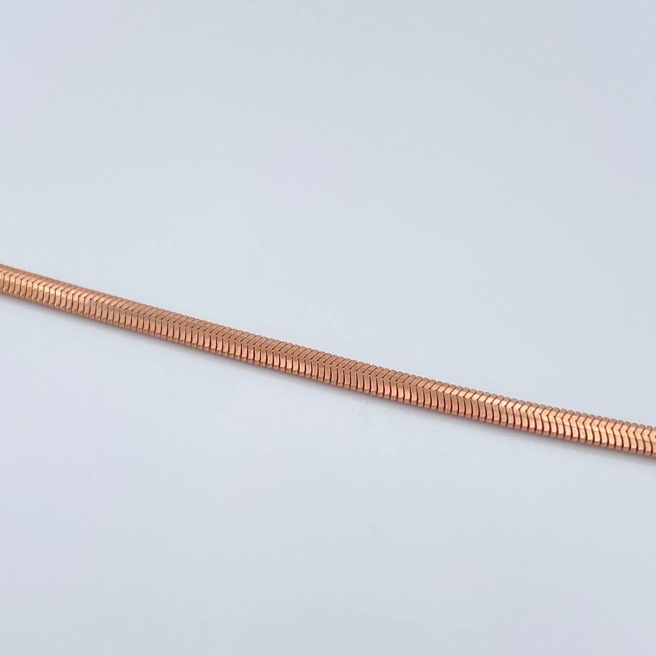 Pulso Serpiente 3.3gr / 7 in / 2.49mm Oro Rosa +3 18K %