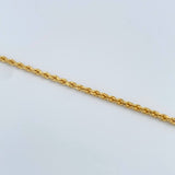 Pulso Lazo 4.1gr / 7 1/2 in / 3.19mm Oro Amarillo +3 18K %