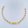Baby GC Octagonal Plate Bracelet 1.85gr / 6 in / 3.5mm 18K Yellow Gold %