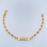 Pulso Bebé GC Placa Octagonal 1.9gr / 5 3/4 in / 3.4mm Oro Amarillo 18K %