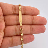 Pulso Bebé GC Placa Rectangular 1.7gr / 5 3/4 in / 3.47mm Oro Amarillo 18K %