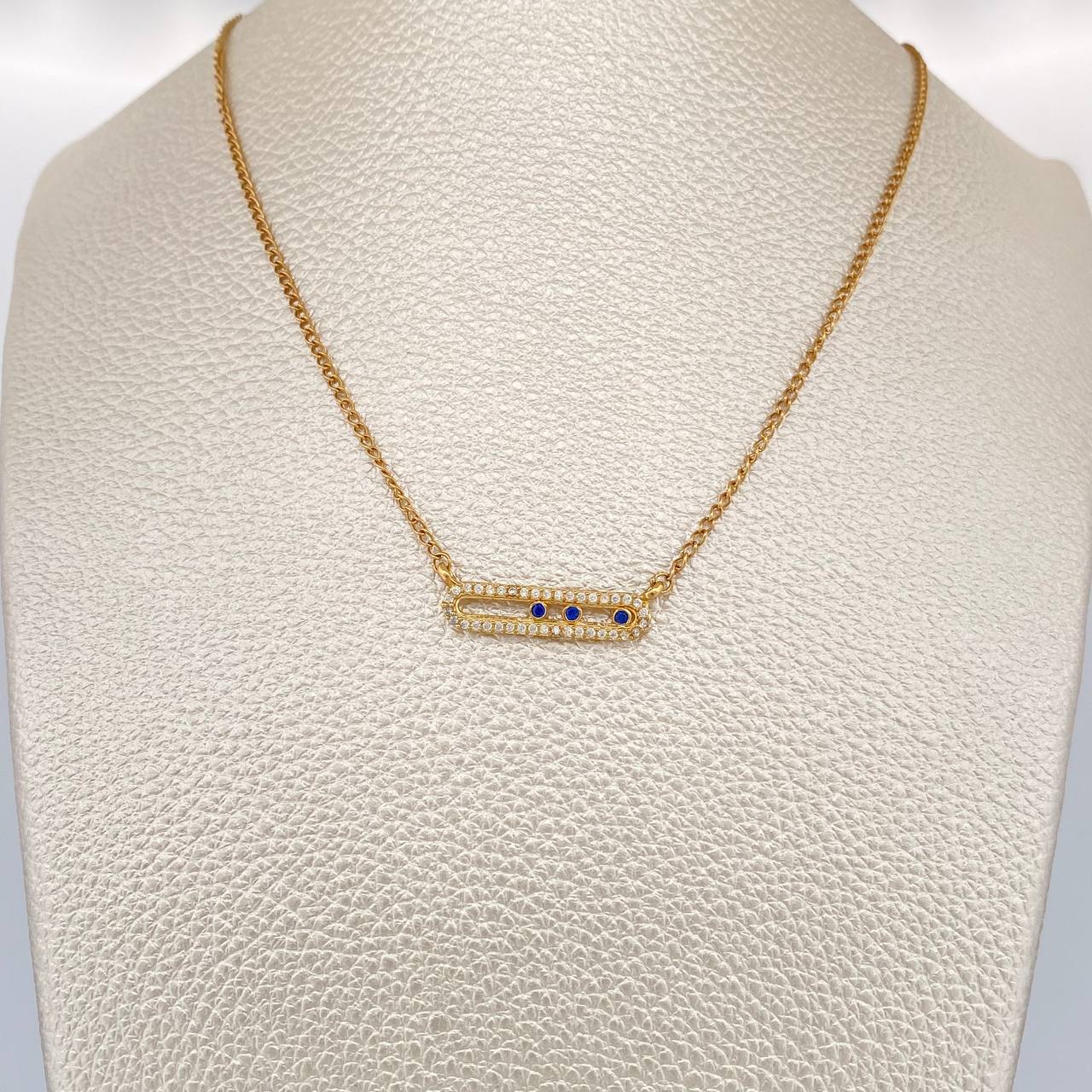 Cadena MSK 3.6gr / 15 3/4 in / 1.56mm Oro Amarillo 18K %