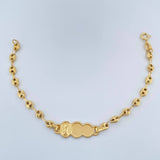 Pulso Bebé GC Placa Nube 1.95gr / 5 3/4 in / 3.6mm Oro Amarillo 18K %