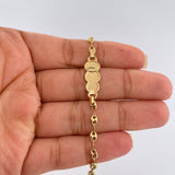 Pulso Bebé GC Placa Nube 1.9gr / 5 3/4 in / 3.46mm Oro Amarillo 18K %