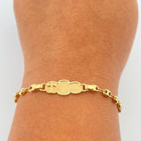 Pulso Bebé GC Placa Nube 1.9gr / 5 3/4 in / 3.52mm Oro Amarillo 18K %