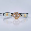 Black Woven Crown Bracelet 1.7gr / 6mm 18K Yellow Gold %