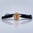 Pulsera Tejida Negra Virgen Guadalupe 1.35gr / Oro Amarillo 18K %