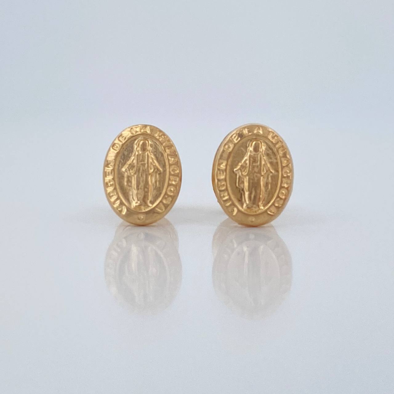 Topos Virgen Milagrosa 0.7gr / 8.1mm Oro Amarillo 18K &