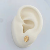 Topos Virgen Milagrosa 0.7 g / in / 4 mm Oro Amarillo 18K
