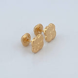 Topos Trebol 0.85gr / 7.25mm Oro Amarillo 18K %