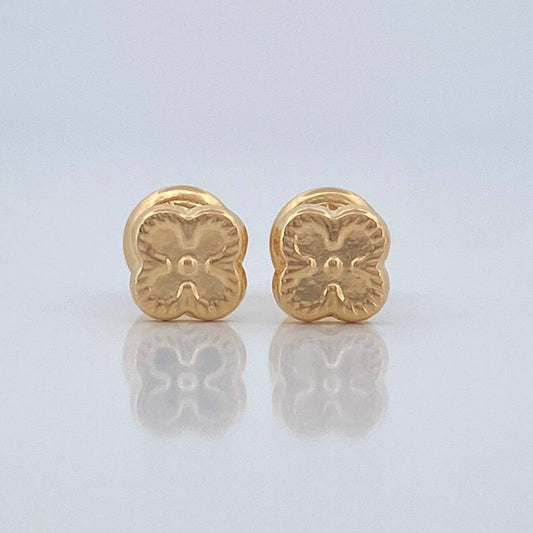 Topos Trebol 0.85gr / 7.25mm Oro Amarillo 18K %
