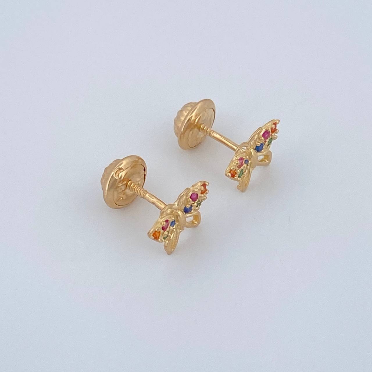 Topos Mariposa 0.8gr / 6.2mm Oro Amarillo 18K &