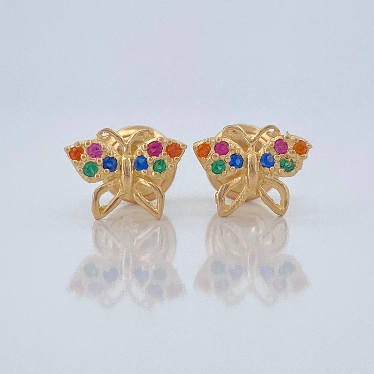 Topos Mariposa 0.8gr / 6.2mm Oro Amarillo 18K &
