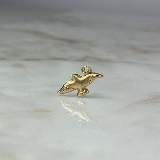 Pendant Paloma 0.5gr / 1.6cm Matte Yellow Gold