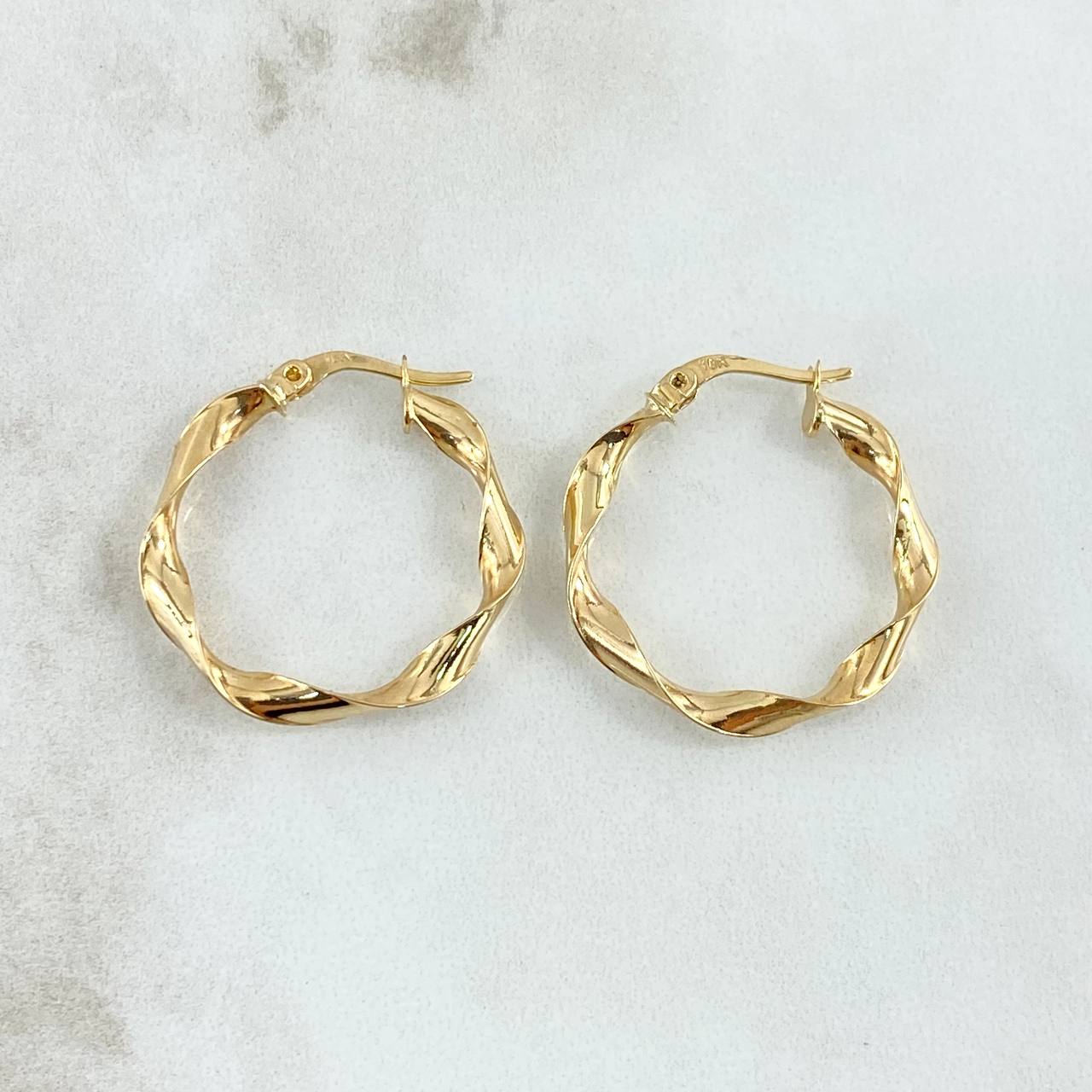 Hoop Earrings Deis 2.2gr / 2.6cm / Polished 18K Yellow Gold ©