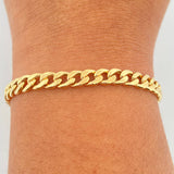 Pulso Cubana 2.55gr / 7 3/4 in / 5.21mm Oro Amarillo +1 18K %