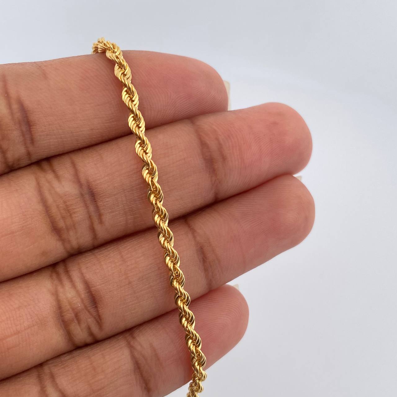 Pulso Lazo 2gr / 7 3/4 in / 2.58mm Oro Amarillo +3 18K %
