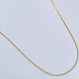 Cadena Serpiente 1.4gr / 17 3/4 in / 0.8mm Oro Amarillo +3 18K %