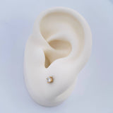 Topos Cuatro Garras Diamante 0.6gr / 2.74mm Oro Amarillo 18K %