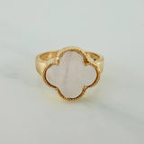 Anillo Trebol  4.05gr / T7 3/4 / Oro Amarillo Nac Esp 18K $