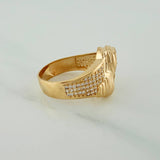 Anillo Rostro Cristo 8.15gr / T10 1/4 / Tres Oros 18K $