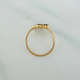 Anillo Raton 2.3gr / T6 1/4 / Dos Oros Amarillo Negro 18K $