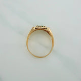 Anillo Sello Cuadrado 4.75gr / T9 / Oro Amarillo 18K $