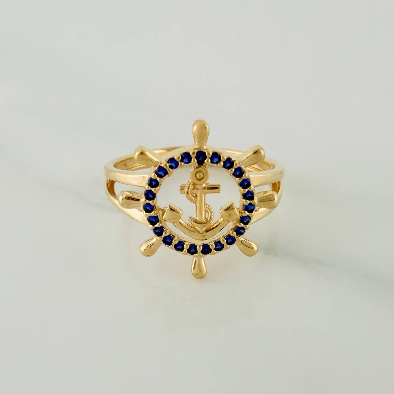 Anillo Ancla 2.5gr / T6 1/4 / Oro Amarillo 18K $