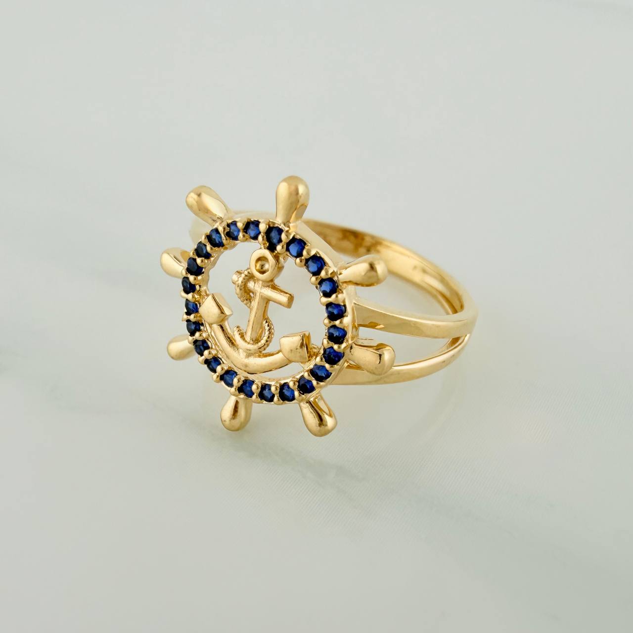 Anillo Ancla 2.5gr / T6 1/4 / Oro Amarillo 18K $