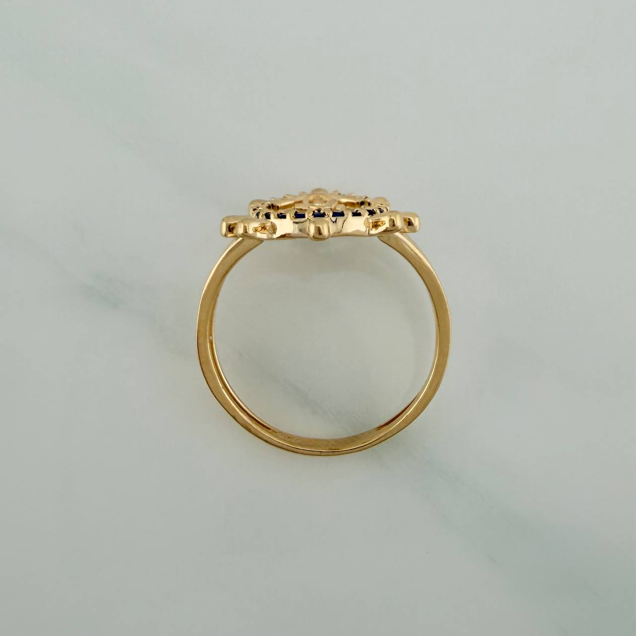 Anillo Ancla 2.5gr / T6 1/4 / Oro Amarillo 18K $