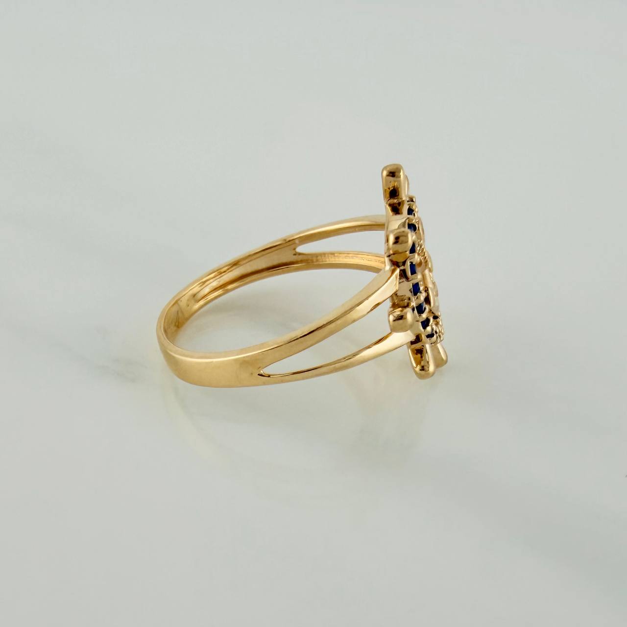 Anillo Ancla 2.5gr / T6 1/4 / Oro Amarillo 18K $