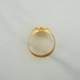 Oval Signet Ring 4.45gr / T9 3/4 / Tri-Color Gold 18K $