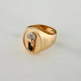 Anillo San Judas 4.5gr / T8 / Tres Oros 18K $
