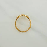Anillo Raton 2.6gr / T6 1/4 / Dos Oros Amarillo Blanco 18K $