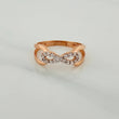 Infinity Ring 1.8gr / T5 1/4 / Two-Tone White Rose Gold 18K $
