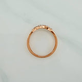 Infinity Ring 1.8gr / T5 1/4 / Two-Tone White Rose Gold 18K $