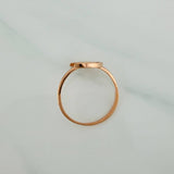 Anillo Luna 1.55gr / T6 3/4 / Oro Rosa 18K $