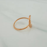 Anillo Luna 1.55gr / T6 3/4 / Oro Rosa 18K $