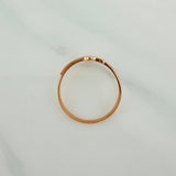 Anillo Cruz 1.55gr / T7 3/4 / Oro Rosa 18K $