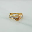Anillo Correa 2.2gr / T6 3/4 /  Tres Oros 18K $