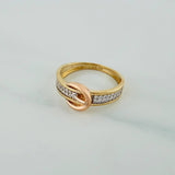 Anillo Correa 2.2gr / T6 3/4 /  Tres Oros 18K $