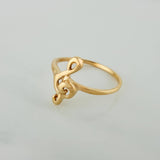 Anillo Nota Musical 1.45gr / T6 / Oro Amarillo 18K $