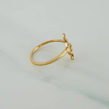 Anillo Nota Musical 1.45gr / T6 / Oro Amarillo 18K $